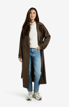 Load image into Gallery viewer, YAYA Long suedine coat with belt Brown
