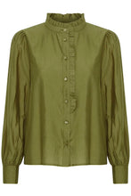 Load image into Gallery viewer, Ichi Karlani ruffle detail shirt Mayfly
