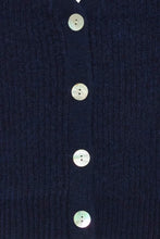 Load image into Gallery viewer, Ichi Povoke knitted waistcoat Medieval Blue
