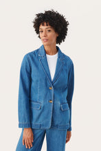 Load image into Gallery viewer, Part Two Cocco blazer Medium Blue Denim
