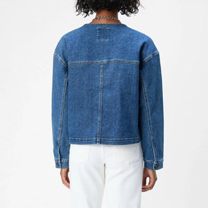 OBJECT Xenia embroidered denim jacket Indigo