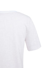 Load image into Gallery viewer, YAYA Melange Tee with contrast rib Grey Lilac Melange - CW CW 
