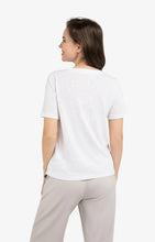 Load image into Gallery viewer, YAYA Melange Tee with contrast rib Grey Lilac Melange - CW CW 
