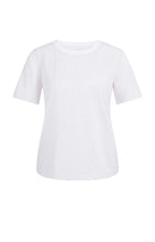 Load image into Gallery viewer, YAYA Melange Tee with contrast rib Grey Lilac Melange - CW CW 
