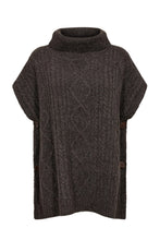 Load image into Gallery viewer, Numph Joline cable poncho Black Coffee
