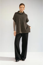 Load image into Gallery viewer, Numph Joline cable poncho Black Coffee
