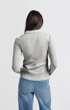 Load image into Gallery viewer, YAYA Polo shirt fine knit rib Medium Grey Melange
