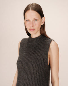 Grace & Mila Sablon knitted tank Anthracite