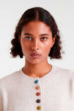 Load image into Gallery viewer, Compañia Fantastica Multi colour button cardigan Ecru
