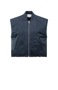 YAYA Reversible quilted body warmer Inkwell Blue