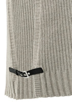 Load image into Gallery viewer, YAYA Ribbed side buckle tank Brownish Grey Melange
