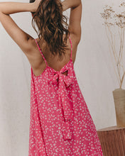 Load image into Gallery viewer, Grace and Mila Karla bow back meadow print dress Rose
