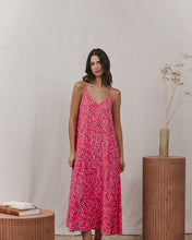 Load image into Gallery viewer, Grace and Mila Karla bow back meadow print dress Rose
