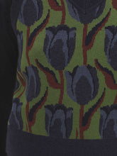Load image into Gallery viewer, Nice things Tulip motif knitted jacquard tank top Kiwi Green

