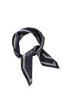 Load image into Gallery viewer, YAYA Fine stripe scarf Inkwell Blue
