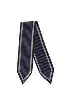Load image into Gallery viewer, YAYA Fine stripe scarf Inkwell Blue
