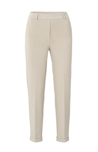 YAYA Scuba straight leg trouser Feather Grey