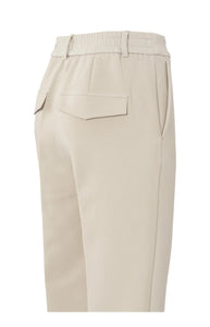 YAYA Scuba straight leg trouser Feather Grey