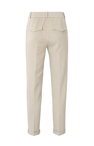 YAYA Scuba straight leg trouser Feather Grey