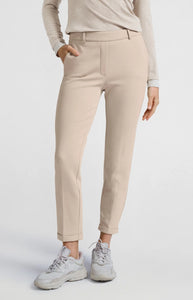 YAYA Scuba straight leg trouser Feather Grey