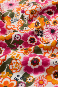 Seasalt Bryher view t shirt Retro Daisies Chalk