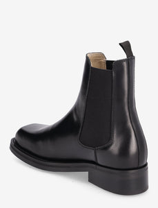 Selected Femme Saga classic leather Chelsea boot Black