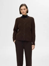 Load image into Gallery viewer, Selected Lulu short cardigan Coffee Bean
