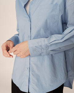 Grace & Mila Paris oversized cotton shirt Bleu