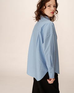 Grace & Mila Paris oversized cotton shirt Bleu