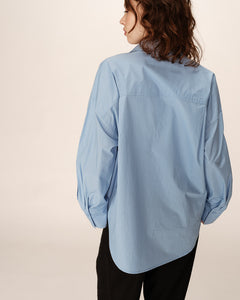 Grace & Mila Paris oversized cotton shirt Bleu