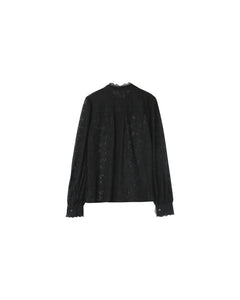 Grace & Mila nora lace shirt Noir