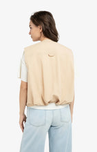 Load image into Gallery viewer, YAYA summer sleeveless jacket with drawstrings Desert Beige - CW CW 
