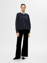 Load image into Gallery viewer, Selected Femme Lulu short cardigan Dark Sapphire
