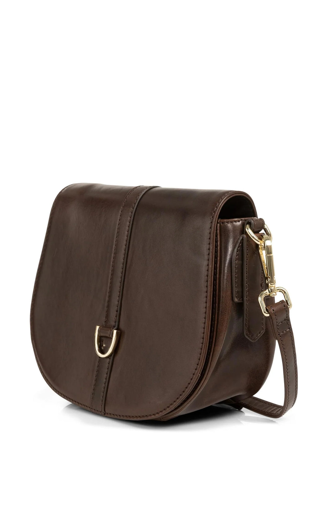 YAYA Cresent curved shoulder bag Chocolate