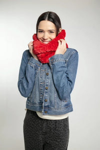 Nooki Snuggy snood Red