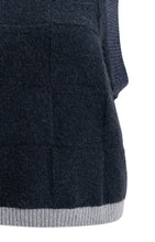 Load image into Gallery viewer, YAYA Spencer tank with contrast ribs Cat Dark Blue
