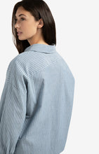 Load image into Gallery viewer, YAYA Striped shirt with yoke detail Vintage Blue
