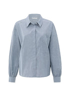Load image into Gallery viewer, YAYA Striped shirt with yoke detail Vintage Blue
