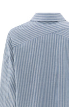 Load image into Gallery viewer, YAYA Striped shirt with yoke detail Vintage Blue

