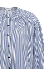 Load image into Gallery viewer, YAYAStriped blouse with shirred detail Navy Blazer Design - CW CW 
