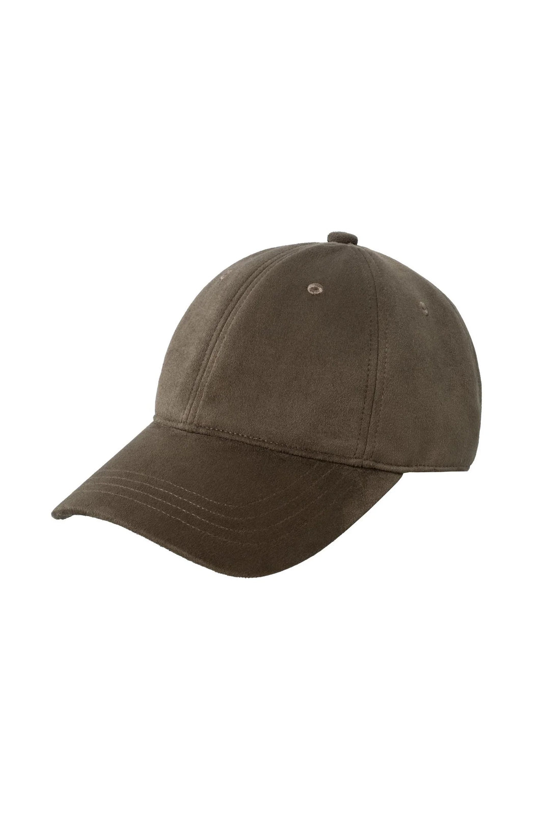 YAYA Suedine cap with adjustable strap Brown