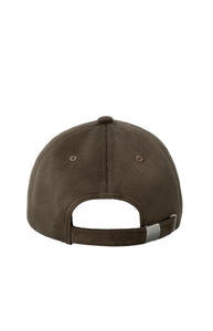 YAYA Suedine cap with adjustable strap Brown