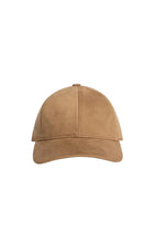 Load image into Gallery viewer, YAYA Suedine cap with stitching Otter Brown
