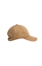 Load image into Gallery viewer, YAYA Suedine cap with stitching Otter Brown
