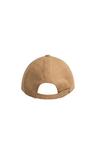 Load image into Gallery viewer, YAYA Suedine cap with stitching Otter Brown
