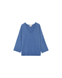 Grace & Mila Paltrow V neck sweater Bleu