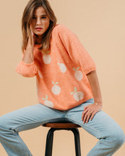 Load image into Gallery viewer, Grace &amp; Mila Macy apple intarsia sweater Soft Orange
