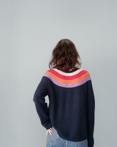 Grace & Mila Nady intarsia design knit Marine