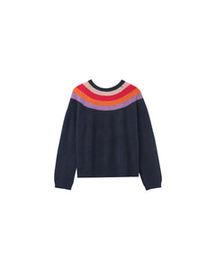 Grace & Mila Nady intarsia design knit Marine