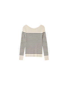 Grace & Mila Pacome boat neck top Marine